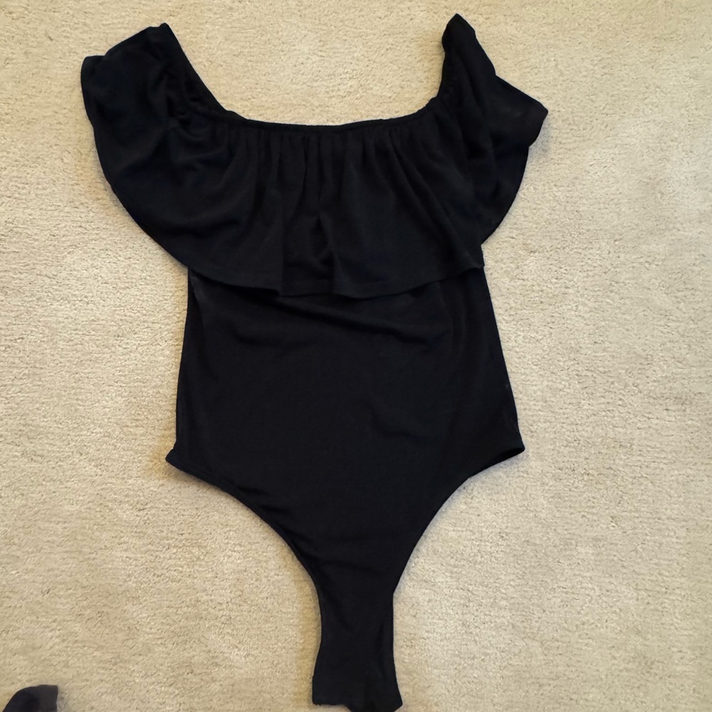 Kids Black One Piece Swimsuit